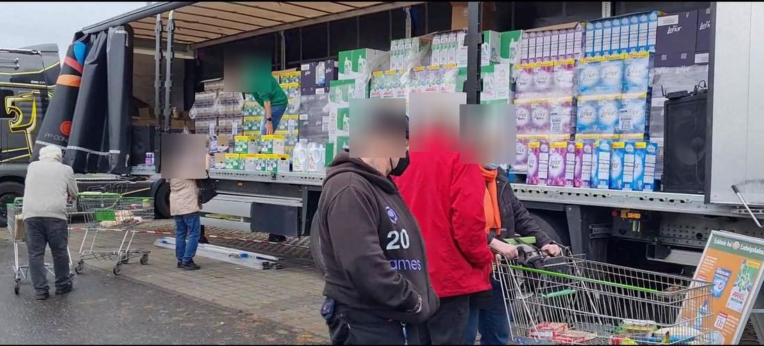 Lenor LKW Verkaufsaktion
